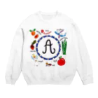 O​r​i​g​i​n​a​l​ ​T​e​e​ ​b​y​ ​L​i​l​y​.​Kのアルファベット "A" Crew Neck Sweatshirt