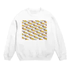 屋根裏ひみつ結社のエビフライくんいっぱい (WAROLIER-ワロリエ)  Crew Neck Sweatshirt