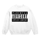 mnのParental Advisory Crew Neck Sweatshirt