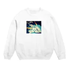 ニブイチ屋の捲りトップ Crew Neck Sweatshirt