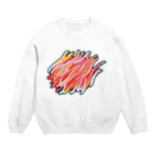 ミリの炎のoil Crew Neck Sweatshirt