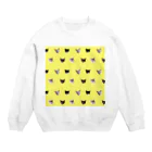 保護猫カフェ「駒猫」さん家のNo.8 フルーツ4兄弟 ドット♪ Crew Neck Sweatshirt