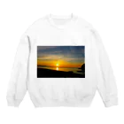 プンプンのお店の朝日 Crew Neck Sweatshirt