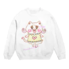 レイカーベル@LINEスタンプ販売中のむちゅねこグッズ Crew Neck Sweatshirt