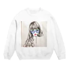 mei meiのmegumi  Crew Neck Sweatshirt