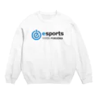 大原学園 福岡校 eスポーツ部のeスポーツ大原福岡　横ロゴ Crew Neck Sweatshirt