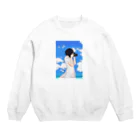 学生のカメラ女子 Crew Neck Sweatshirt