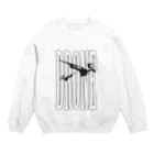 ぎのうし群のドローンの時代モノクロバージョン Crew Neck Sweatshirt