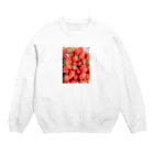 kojiyukiのいちごいっぱい Crew Neck Sweatshirt