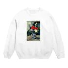 Art Baseのポール・セザンヌ / 1874 /Still life, Delft vase with flowers / Paul Cezanne Crew Neck Sweatshirt