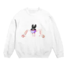 hasuoguratanのイケてるくつしまろうくん Crew Neck Sweatshirt