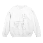 yuritakoのgiraffe Crew Neck Sweatshirt