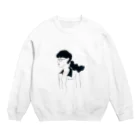 nozomimmの丸メガネ Crew Neck Sweatshirt