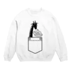 nowhitonのポケットの世界（キリン） Crew Neck Sweatshirt