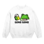 モルTのカエル　ゲコ下戸 Crew Neck Sweatshirt