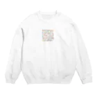 i_poipo_111の缶バッチ Crew Neck Sweatshirt