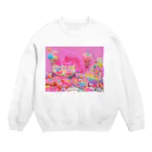 fancy fake sweets Marianne☆のユニコーンスイーツ💘 Crew Neck Sweatshirt