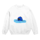 ふみおのぼく、魚 Crew Neck Sweatshirt