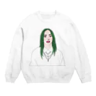 Girl_To_LadyのGreen Hair Girl Crew Neck Sweatshirt