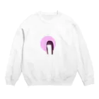 monacoocの見つめる女の子 Crew Neck Sweatshirt