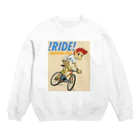 nidan-illustrationの!RIDE! (CARTOON STYLE) Crew Neck Sweatshirt