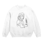 Aliviostaのジミヘン イラスト Crew Neck Sweatshirt