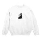 AURAのワンポイント Crew Neck Sweatshirt