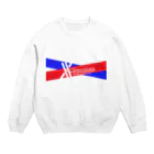 X-Dimensions team goodsのred&blue 01 Crew Neck Sweatshirt