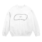 ゆしをのまくらです Crew Neck Sweatshirt