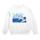 つまようじのYAKATAのNAMINORI bear Crew Neck Sweatshirt