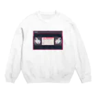 Rorschach_RRのVHS風レンタルビデオ屋「ウイングレスエンジェル」のポイントカードデザイン Crew Neck Sweatshirt