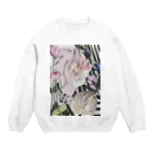 烏帽子 眇眼のおやすみ Crew Neck Sweatshirt