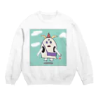 キツネの家の僧侶くん【お買い物】 Crew Neck Sweatshirt