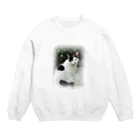 JikenShopの見返り猫 Crew Neck Sweatshirt