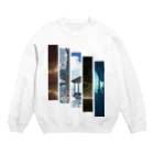 あすてろidの五列風景 Crew Neck Sweatshirt