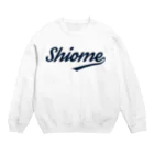 こみやだいすけのシオメ ストリートロゴ 濃紺 Crew Neck Sweatshirt