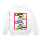 どうぶつのホネ、ときどきキョウリュウ。のYAMAKAGASHI Crew Neck Sweatshirt