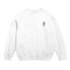 SUIMINグッズのお店の【小】盗んだ焼きサンマと歩き出すねこ Crew Neck Sweatshirt