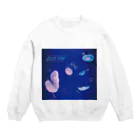 tomranchiのJelly Fish！ Crew Neck Sweatshirt