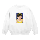 nsnの乙女のたくらみ（blue） Crew Neck Sweatshirt