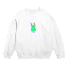 まめこ。のクリームソーダ Crew Neck Sweatshirt