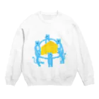 mokenokoのネズミチーズ Crew Neck Sweatshirt