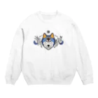 関野絡繰堂の青狼 Crew Neck Sweatshirt