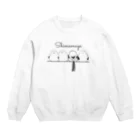 みょーのぎゅぎゅっとシマエナガ Crew Neck Sweatshirt