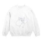 えみ(いらすとよう)のワオキツネザル(手抜き) Crew Neck Sweatshirt