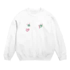 小さいいきものの小さいいきもの　ぱんち Crew Neck Sweatshirt