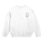 ひよことゆるかわハウスのシンプルひよこのひよぴよちゃん Crew Neck Sweatshirt