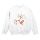 nanthindou3の花開く Crew Neck Sweatshirt