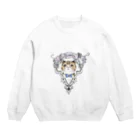 t-mituneのMINETTE_ エキゾチック（背景無し） Crew Neck Sweatshirt