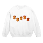 おぼえたてのモエのふらふらぱんちゃん Crew Neck Sweatshirt